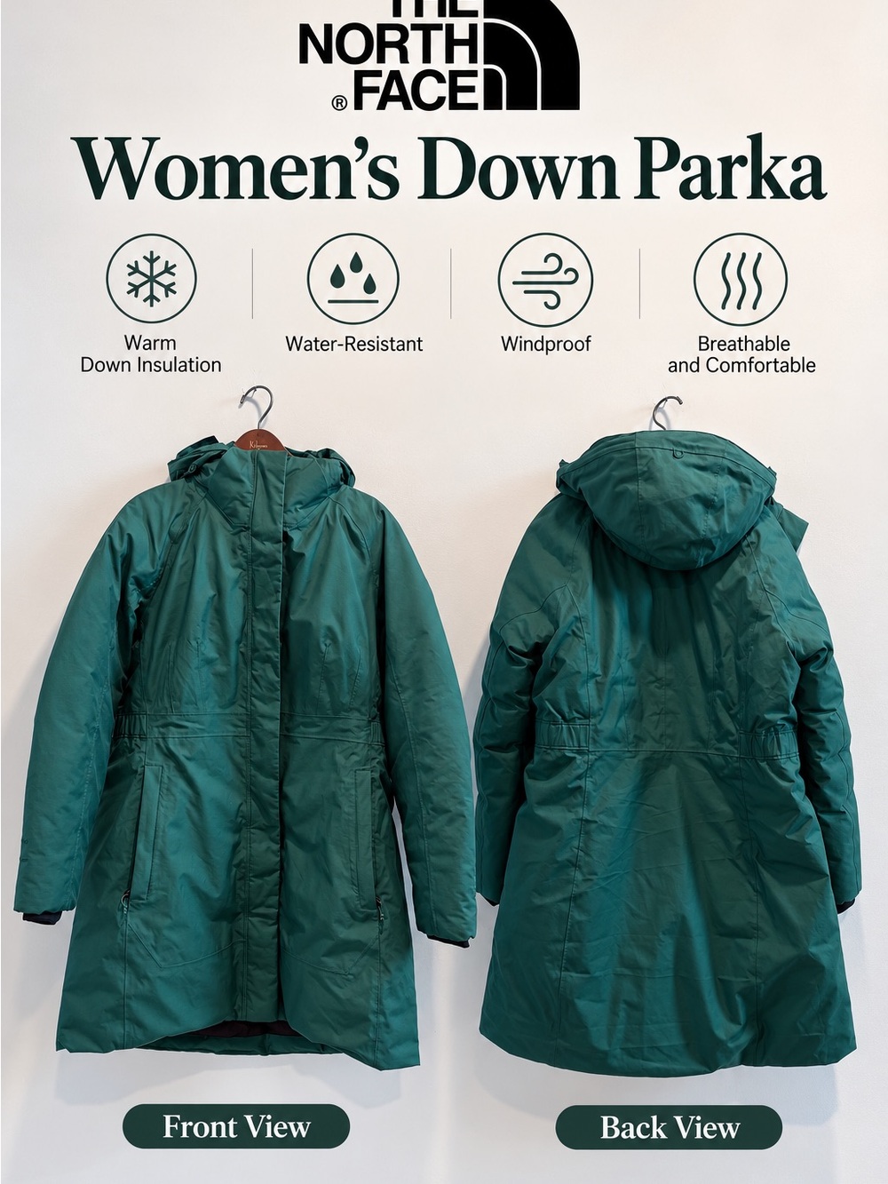 The North Face Women's Down Parka - Teal
